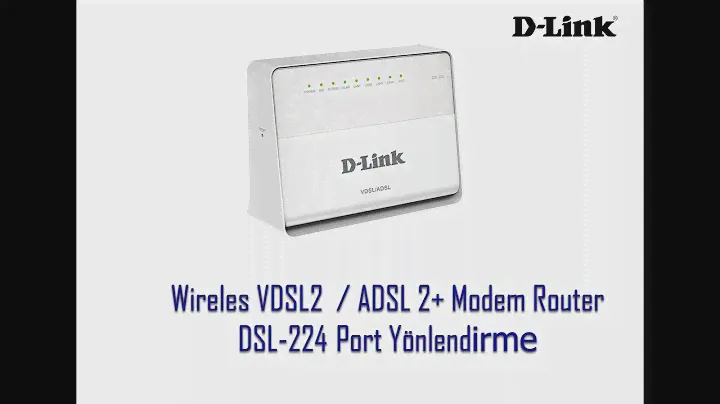 D-LINK 300Mbps Kablosuz N DSL-224 VDSL/ADSL2+ Port Yönlendirme