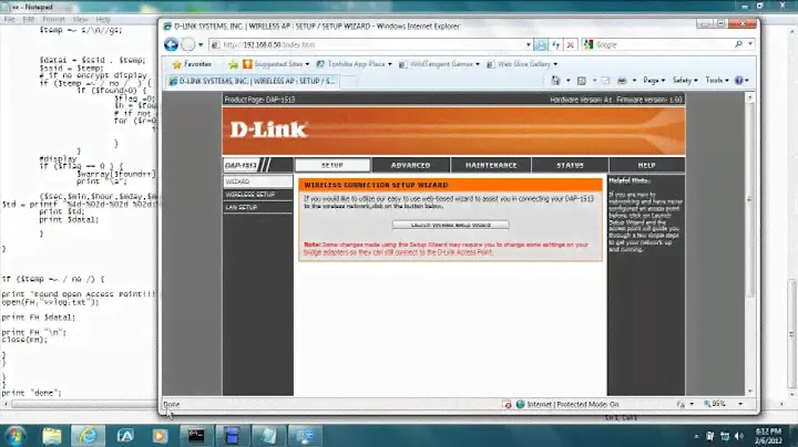 Dlink DAP1513 scan for APs with Perl API interface