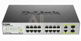 275944 Коммутатор D-LINK DES-1018MP 16x100Mb 16PoE неуправляемый