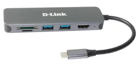 D-Link DUB-2327 Док-станция с разъемом USB Type-C, 2 портами USB 3.0, 1 портом USB Type-C/PD 3.0