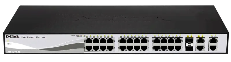 Коммутатор D-Link DES-1210-28 Smart 28-ports, DES-1210-28/C2A-0