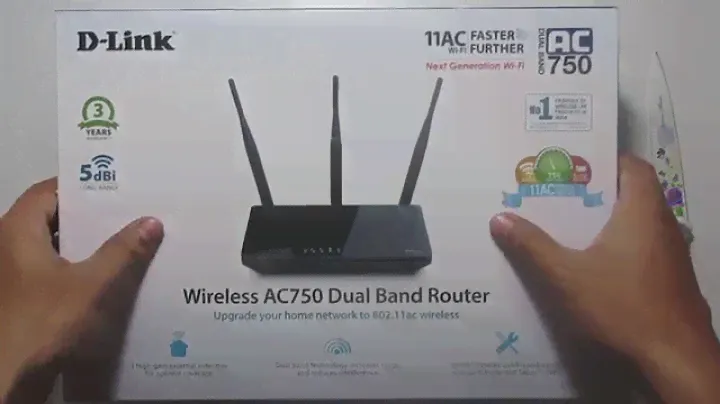 D-Link DIR-816 Wireless AC750 Dual Band Router | UNBOXING |