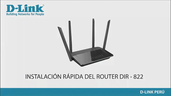 Instalación Rápida del Router D-LINk DIR - 822