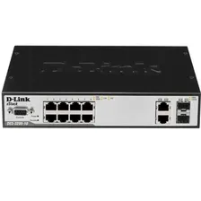 D-Link DES-3200-10/A1 Управляемый коммутатор D-Link 2 уровня с 8 портами
